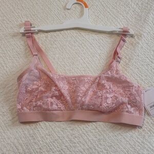 Auden Blush Floral Lace Bralette